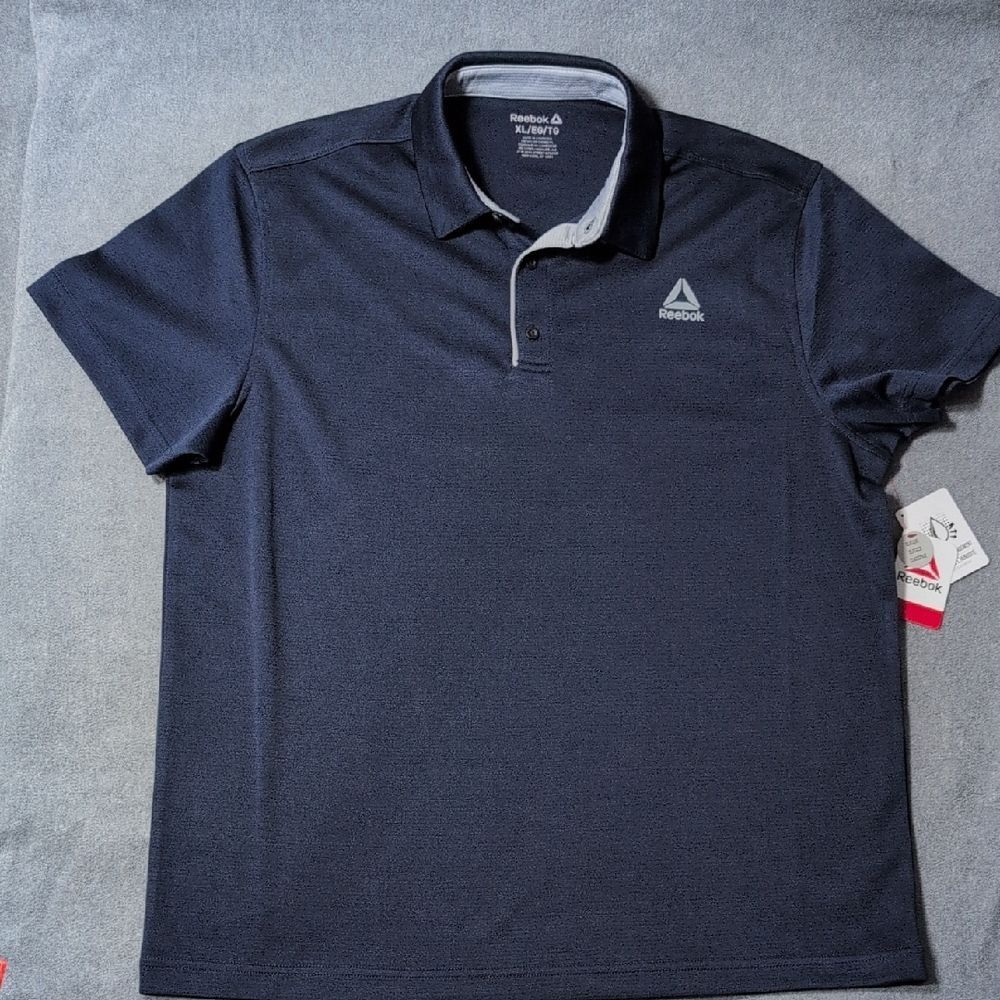 Reebok Men's Navy Blue Performance Polo Shirt - NWT - Size XL